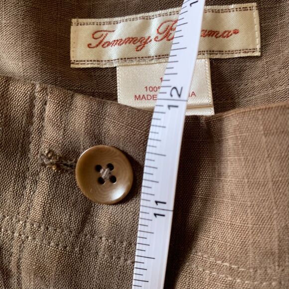Tommy Bahama Brown Silk Sz 14 Pants Utility Safari Travel Trouser Cargo Pockets - Picture 6 of 11